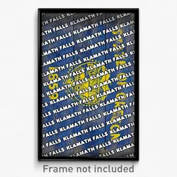 Klamath Falls Oregon Poster (OR City Souvenir 11x17 Town Print)