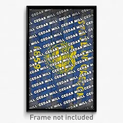 Cedar Mill Oregon Poster (OR City Souvenir 11x17 Town Print)
