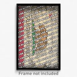 Los Altos California Poster (CA City Souvenir 11x17 Town Print)