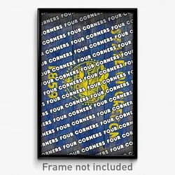 Four Corners Oregon Poster (OR City Souvenir 11x17 Town Print)