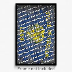 Oak Hills Oregon Poster (OR City Souvenir 11x17 Town Print)