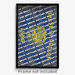 Cottage Grove Oregon Poster (OR City Souvenir 11x17 Town Print)