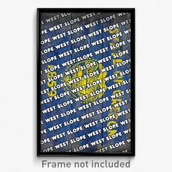 West Slope Oregon Poster (OR City Souvenir 11x17 Town Print)