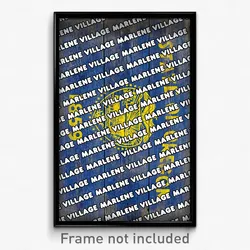 Marlene Village Oregon Poster (OR City Souvenir 11x17 Town Print)