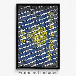 Tillamook Oregon Poster (OR City Souvenir 11x17 Town Print)