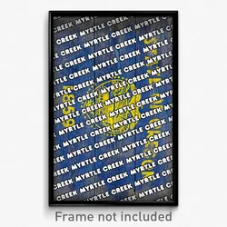 Myrtle Creek Oregon Poster (OR City Souvenir 11x17 Town Print)