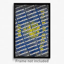 Oakridge Oregon Poster (OR City Souvenir 11x17 Town Print)