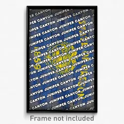 Juniper Canyon Oregon Poster (OR City Souvenir 11x17 Town Print)