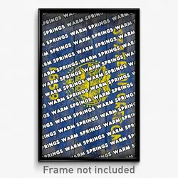 Warm Springs Oregon Poster (OR City Souvenir 11x17 Town Print)