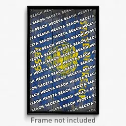 Heceta Beach Oregon Poster (OR City Souvenir 11x17 Town Print)