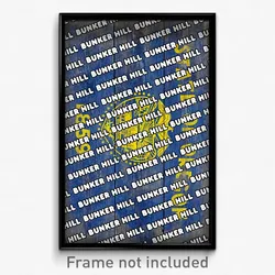 Bunker Hill Oregon Poster (OR City Souvenir 11x17 Town Print)