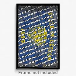 Clatskanie Oregon Poster (OR City Souvenir 11x17 Town Print)