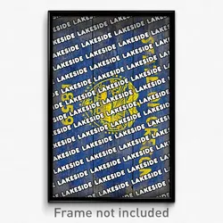 Lakeside Oregon Poster (OR City Souvenir 11x17 Town Print)