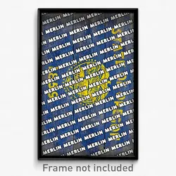 Merlin Oregon Poster (OR City Souvenir 11x17 Town Print)