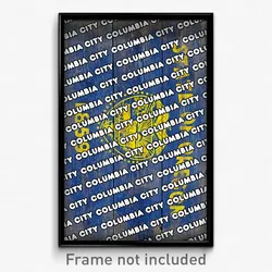 Columbia City Oregon Poster (OR City Souvenir 11x17 Town Print)