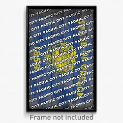 Pacific City Oregon Poster (OR City Souvenir 11x17 Town Print)