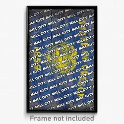 Mill City Oregon Poster (OR City Souvenir 11x17 Town Print)