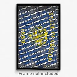 Hines Oregon Poster (OR City Souvenir 11x17 Town Print)