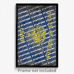 Stafford Oregon Poster (OR City Souvenir 11x17 Town Print)