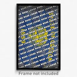 Rose Lodge Oregon Poster (OR City Souvenir 11x17 Town Print)