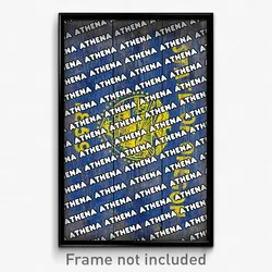 Athena Oregon Poster (OR City Souvenir 11x17 Town Print)