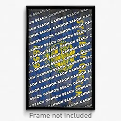 Cannon Beach Oregon Poster (OR City Souvenir 11x17 Town Print)