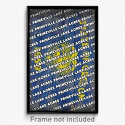 Prineville Lake Acres Oregon Poster (OR City Souvenir 11x17 Town Print)