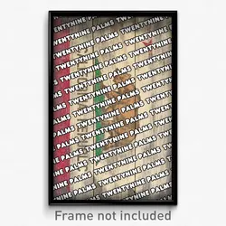 Twentynine Palms California Poster (CA City Souvenir 11x17 Town Print)
