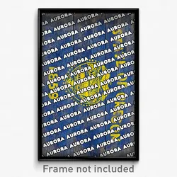 Aurora Oregon Poster (OR City Souvenir 11x17 Town Print)