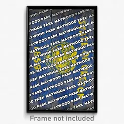 Maywood Park Oregon Poster (OR City Souvenir 11x17 Town Print)