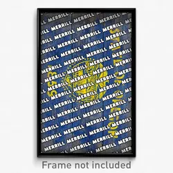 Merrill Oregon Poster (OR City Souvenir 11x17 Town Print)