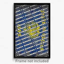Running Y Ranch Oregon Poster (OR City Souvenir 11x17 Town Print)