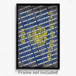 Chiloquin Oregon Poster (OR City Souvenir 11x17 Town Print)