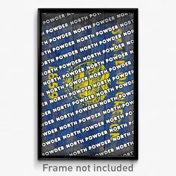 North Powder Oregon Poster (OR City Souvenir 11x17 Town Print)