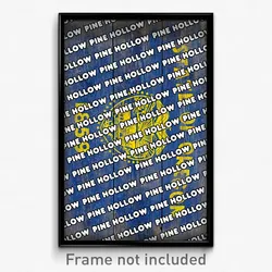 Pine Hollow Oregon Poster (OR City Souvenir 11x17 Town Print)