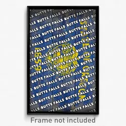 Butte Falls Oregon Poster (OR City Souvenir 11x17 Town Print)