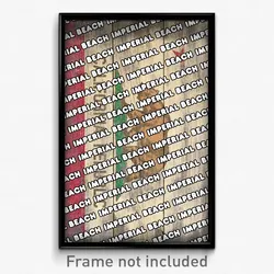 Imperial Beach California Poster (CA City Souvenir 11x17 Town Print)
