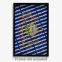 Philadelphia Pennsylvania Poster (PA City Souvenir 11x17 Town Print)
