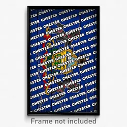 Chester Pennsylvania Poster (PA City Souvenir 11x17 Town Print)