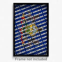 Carlisle Pennsylvania Poster (PA City Souvenir 11x17 Town Print)