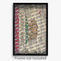 Galt California Poster (CA City Souvenir 11x17 Town Print)