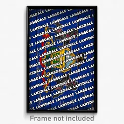 Lansdale Pennsylvania Poster (PA City Souvenir 11x17 Town Print)