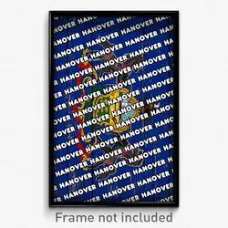 Hanover Pennsylvania Poster (PA City Souvenir 11x17 Town Print)