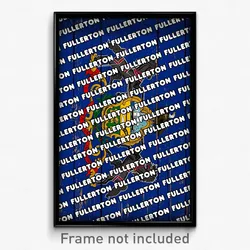 Fullerton Pennsylvania Poster (PA City Souvenir 11x17 Town Print)