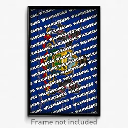 Wilkinsburg Pennsylvania Poster (PA City Souvenir 11x17 Town Print)