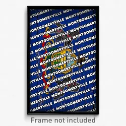 Montgomeryville Pennsylvania Poster (PA City Souvenir 11x17 Town Print)