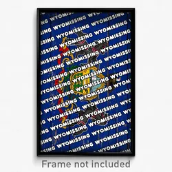 Wyomissing Pennsylvania Poster (PA City Souvenir 11x17 Town Print)