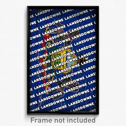 Lansdowne Pennsylvania Poster (PA City Souvenir 11x17 Town Print)