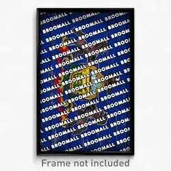 Broomall Pennsylvania Poster (PA City Souvenir 11x17 Town Print)