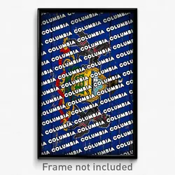 Columbia Pennsylvania Poster (PA City Souvenir 11x17 Town Print)